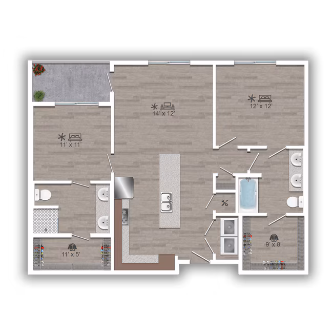 Unit 3127 3127 floor plan